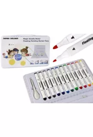 LeanToys Zestaw marker�w wodnych w walizce 12 szt.