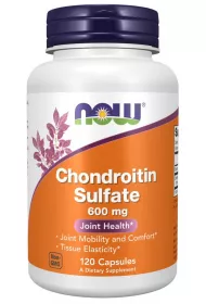 Now Foods Chondroitin Sulfate - Siarczan Chondroityny 600 mg Suplement diety 120 kaps.