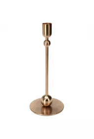 H&S Decoration Nowoczesny wiecznik w kolorze zota 23 cm