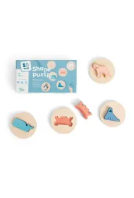 Drewniane puzzle konturowe Dopasuj kszta�t Bs Toys