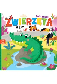 Zwierz�ta w zoo. Du�e puzzle