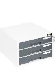 Szafka na dokumenty 3 szuflady szara YELLOW ONE