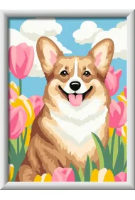 CreArt for Kids Floral Corgi Ravensburger