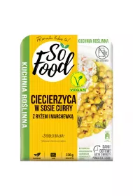 So Food Ciecierzyca w sosie curry z ryem i marchewk 330 g