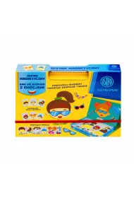 Magnetyczny zestaw Astrafun baw si� bu�kami z emocjami w pude�ku z r�czk� 45 element�w