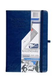 Kalendarz pedagoga 2025/26 A5 tyg Salsa granatowy