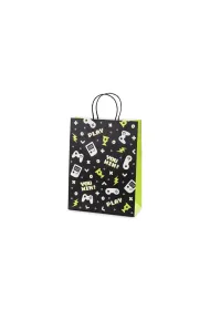 PartyDeco Torebka prezentowa Gamepad 10x24x32cm