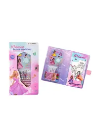 Zestaw kreatywny do kolorowania  naklejki, kredki, diamenciki Princess STARPAK 552494