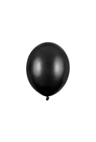 PartyDeco Balony Strong Metallic Black 30cm