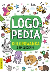 Logopedia. Kolorowanka z naklejkami 4