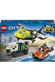 LEGO City Zestaw z samolotem, ci�ar�wk� serwisow� i poduszkowcem 60505