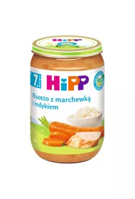 Hipp Risotto z marchewk i indykiem po 7. miesicu 220 g Bio