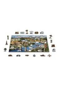 Puzzle drewniane World Landmarks L Wooden.City