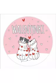 LearnHow Naklejki okoliczno�ciowe - Walentynki Kociaki
