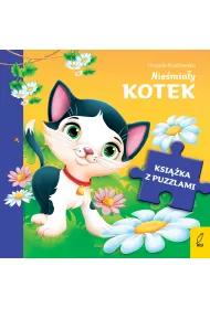 Ksi��ka z puzzlami. Nie�mia�y kotek