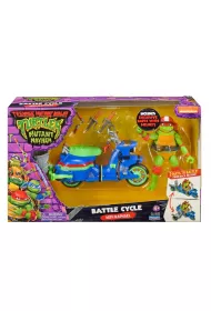 Wojownicze wie Ninja. Battle Cycle with Raphael, figurka, pojazd