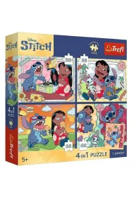 Puzzle 4x88 Kosmiczny Stitch TREFL