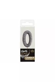 Godan �wieczka na tort cyfra 0 brokatowa 11.5x3.5cm