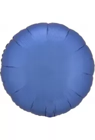 Amscan Balon foliowy Lustre Azure niebieski okr�g�y 43cm