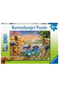 Puzzle 100 el. XXL Studnia w d�ungli Ravensburger