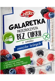 Celiko Galaretka przezroczysta bez cukru o smaku owoc�w le�nych bezglutenowa 14 g