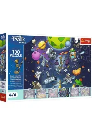 Puzzle UFT 100 el. Robobot w kosmosie Rodzina Treflik�w 16544