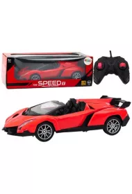 Auto sportowe RC 1:16 czerwone LeanToys