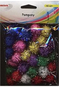 Brewis Pompony metaliczne 40 szt.