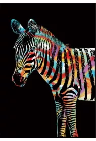 Twoje Hobby Zebra. Magiczna zdrapka - wydrapywanka 40.0 x 28.5 cm