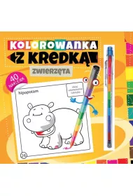 Kolorowanka z kredk�. Zwierz�ta