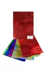 Galeria Hobby Karton holograficzny kolorowy 25x35 cm, 8 arkuszy