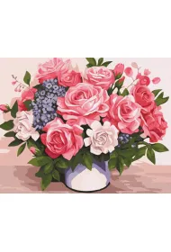 Ideyka Malowanie po numerach - Kwiatowe pi�kno 40x50cm