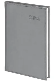 Kalendarz naucz. 2026/2027 B5 tyg. Vivella szary