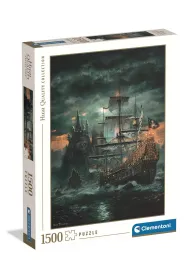 Puzzle 1500 el. High Quality Collection. Statek piracki Clementoni