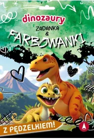 Ksi��ka edu. B5 Dinozaury. Zadanka & farbowanki  P�DZELEK SKRZAT 980706