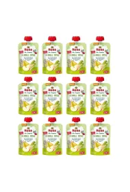 Holle Mus Koperkowa �aba (gruszka - jab�ko - koper w�oski) bezglutenowa od 6 miesi�ca Demeter Zestaw 12 x 100 ml Bio