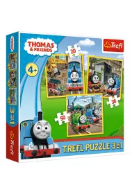 Puzzle 3w1 Tomek rusza do akcji Trefl