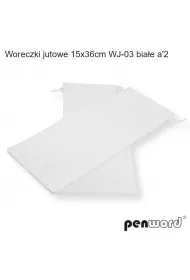 Polsirhurt Woreczki jutowe biae 36x15cm 2szt