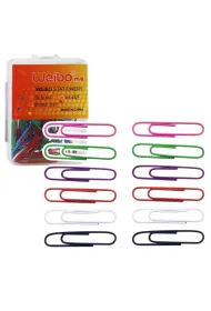 LeanToys Spinacze biurowe kolorowe 30mm 40 szt.