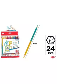 Mp Main Paper Kredki o��wkowe dwukolorowe 24 szt