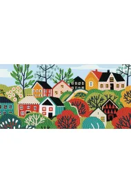 Diamond Dotz Haft diamentowy - Adults Village 40x20cm
