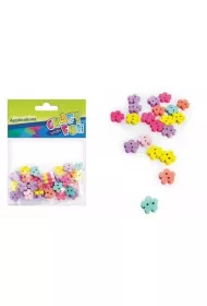 Craft with Fun Ozdoba dekoracyjna guzik drewniany mini kwiat 40szt.325654