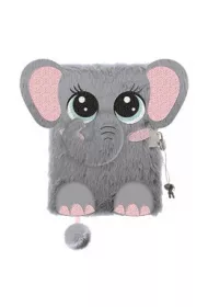 Pami�tnik A5 w�ochacz z k��dk� 3D My Little Friend Elephant 96 kartek
