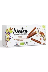 Naten Ciastka w polewie czekoladowej sticks bezglutenowe 130 g Bio