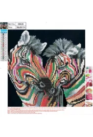 Centrum Mozaika diamentowa - Zebra 30x30cm