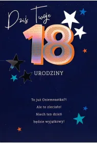 Karnet okazjonalny B6 z kopert� 18 Urodziny PAN DRAGON HM200-2781