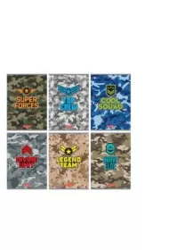 Herlitz Zeszyt A5 Military dwie linie 16 kartek 10 szt.