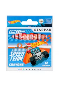 Starpak Kredki woskowe Hot Wheels 12 szt.