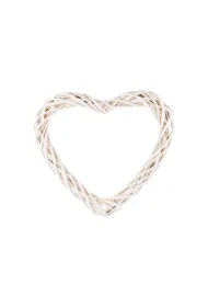 Aliga Serce wiklinowe bia�e 30cm
