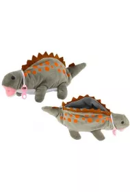 Leantoys Pirnik pluszowy dinozaur szary
